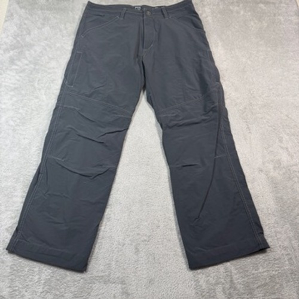 KUHL Renegade Pants Mens 34x32 (Fits 34x30) Gray Hiking Outdoor Nylon Spandex